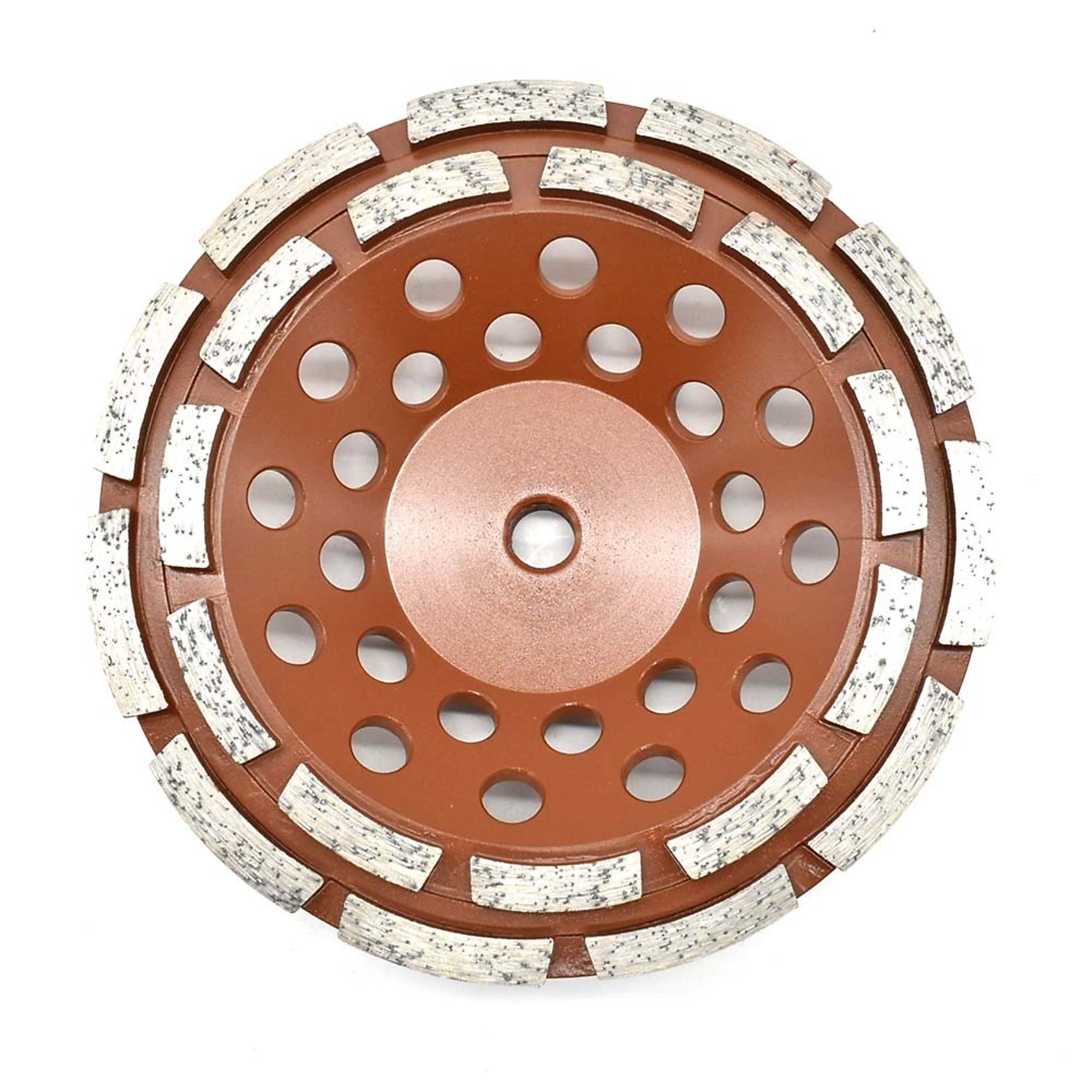Specialty Diamond 7SDRCW 7 Inch Concrete/Masonry Double Row Diamond Cup Grinding Wheel - 30/40 Grit